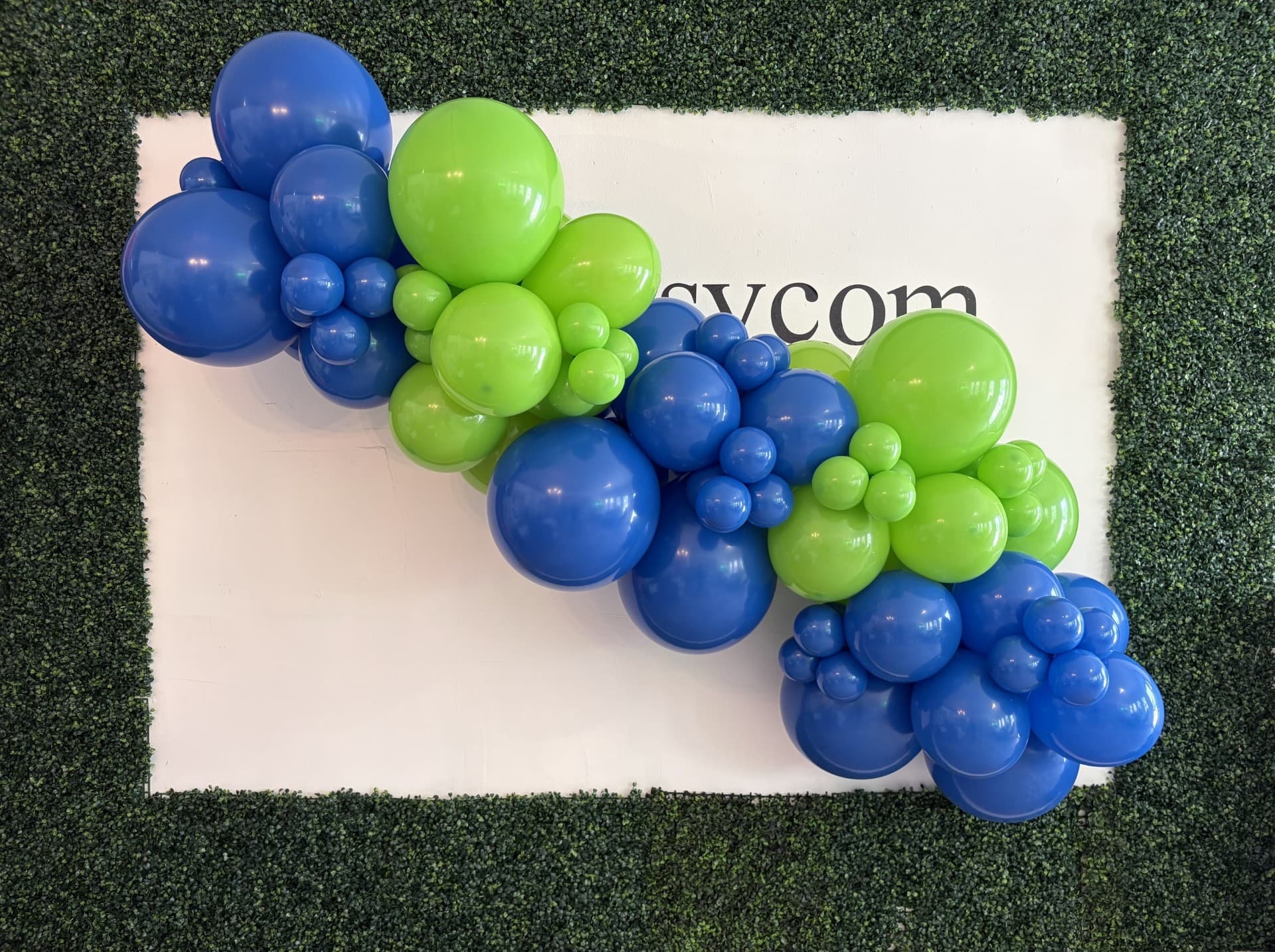 Installed Balloon Garland β 9 ft